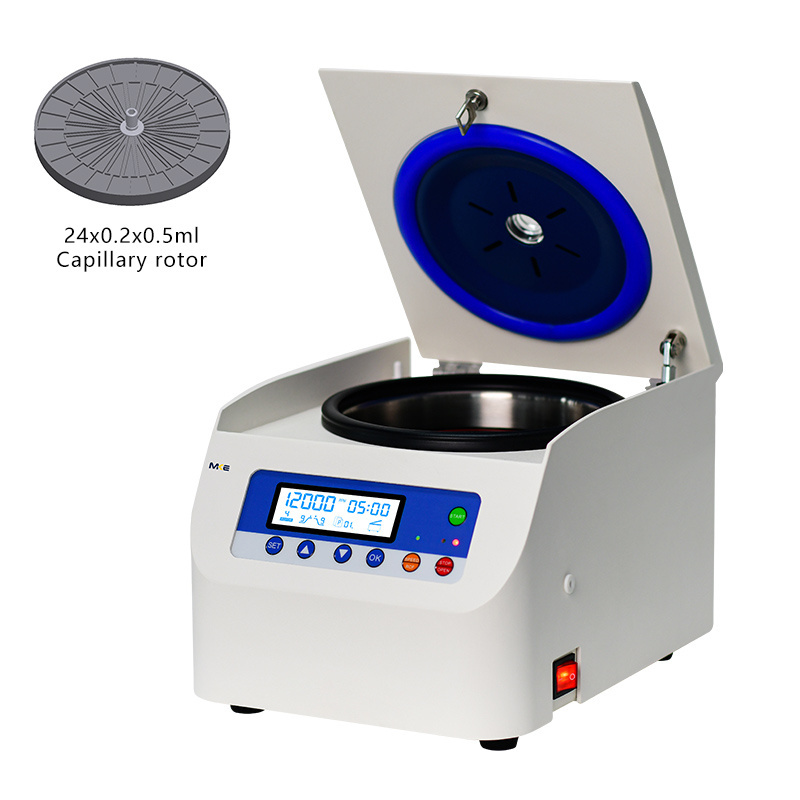 Blood Test Centrifuge Machine 12000rpm -16000rpm 24 Pieces Micro Capillary Centrifuge Microhematocrit Centrifuge