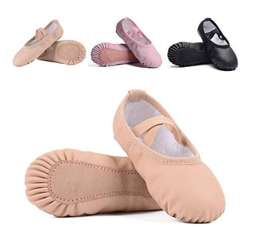 Stelle Ballet Shoes for Girls Toddler Ballet Slippers Soft Leather