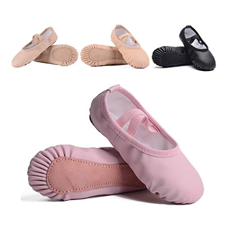 Stelle Ballet Shoes for Girls Toddler Ballet Slippers Soft Leather