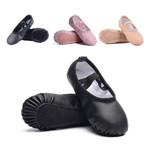 Stelle Ballet Shoes for Girls Toddler Ballet Slippers Soft Leather