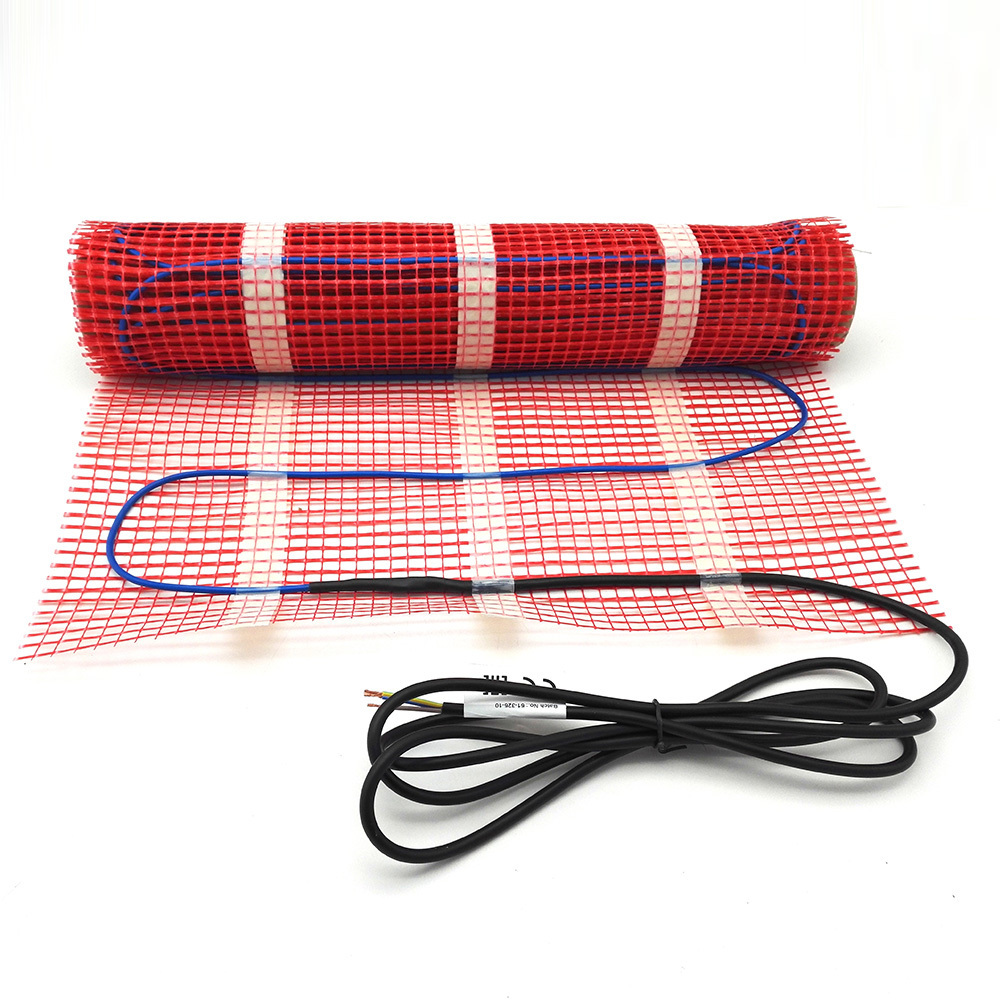 MINCO HEAT 150w/m2 3.5m2 OEM Wholesale Underfloor System Electric Warm Floor Heating Cable Mat for Warming Rooms Mesh Mat