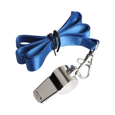 Stainless Steel Whistle with Lanyard  Great for Coaches Referees and Officials