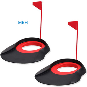 Golf Putting Cup Indoor with Flag Swing Training Aid Hole