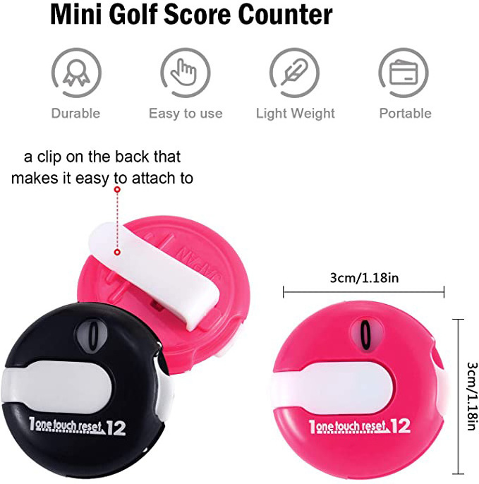 Mini Golf Stroke Counter Scoring Keeper up to 12 Shot