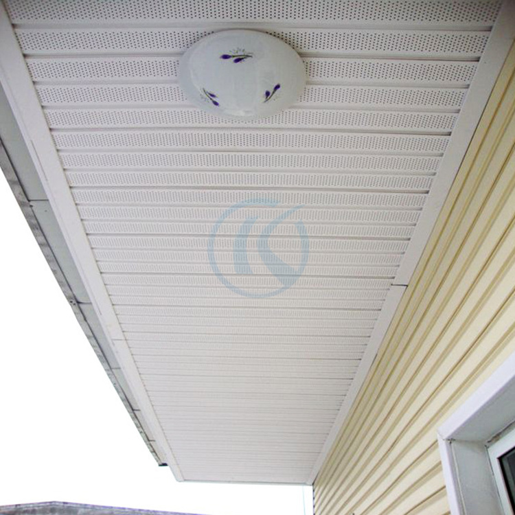 Custom Color 12inch Waterproof Exterior Air Ventilation Solid PVC Vinyl Plain Soffit Ceiling Roof Panels