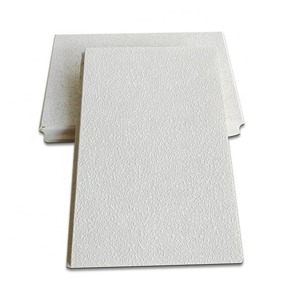 60*60CM Light weight Suspended Soundproof Fiberglass Acoustic Insulation Ceiling Tiles