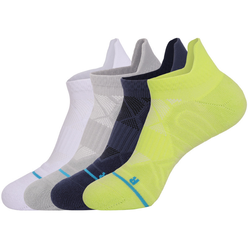 Custom Athletic Socks Thickened Towel Bottom Quick Dry Sports Low Running Socks For Unisex