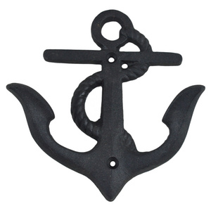 Painted Finishing Anchor Design Hooks With Vintage Trending Theme Decor Wall Metal Coat Hook at Best Price