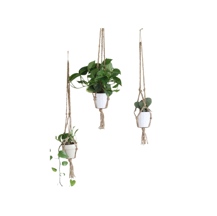 Top Sale Macrame Plant Hangers Indoor Outdoor Hanging Planter Basket Plant Holders Decorative Macrame Hangers Home Decor