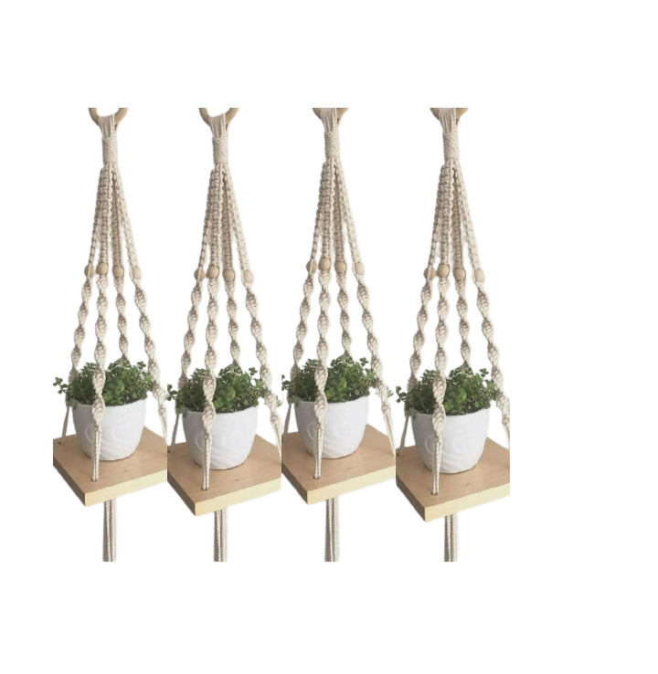 Unique Design Macrame Plant Hangers Indoor Outdoor Hanging Planter Basket Plant Holders Decorative Macrame Hangers Home Decor