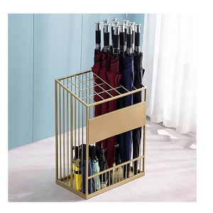 Freshly Design high round creative Umbrella Rack Holder Metal leather Umbrella Stands Decorative Unique Style  Umbrella Holder