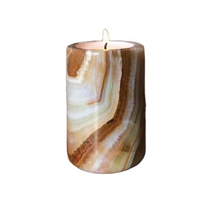 Stone tea light holder scented candles with clear finishing simple and marvelous & most-popular design available at best price