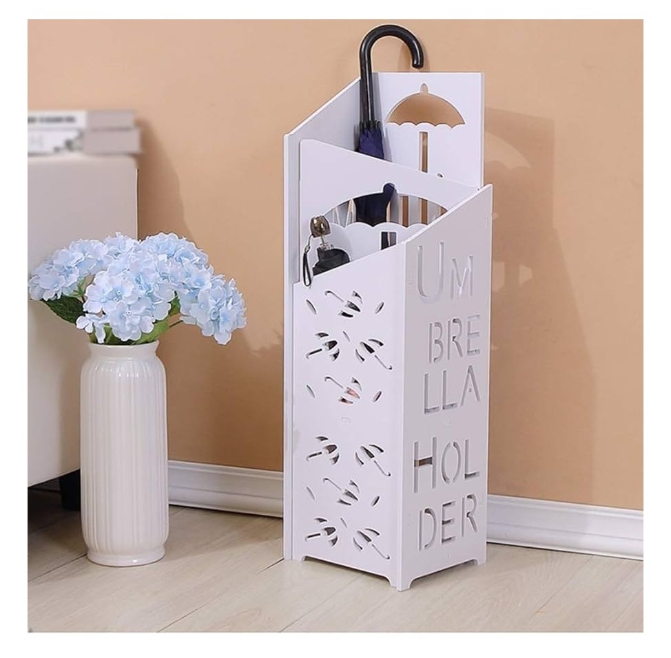 Premium Quality high round creative Umbrella Rack Holder Metal leather Umbrella Stands Decorative Unique Style  Umbrella Holder