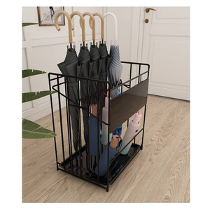 Home & Garden high round creative Umbrella Rack Holder Metal leather Umbrella Stands Decorative Unique Style  Umbrella Holder