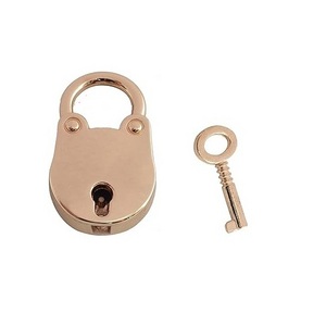 Personalized Design Custom Hand Carved Rose Gold Iron Padlock Anniversary Lock Wedding Proposal Love Engraved Padlock