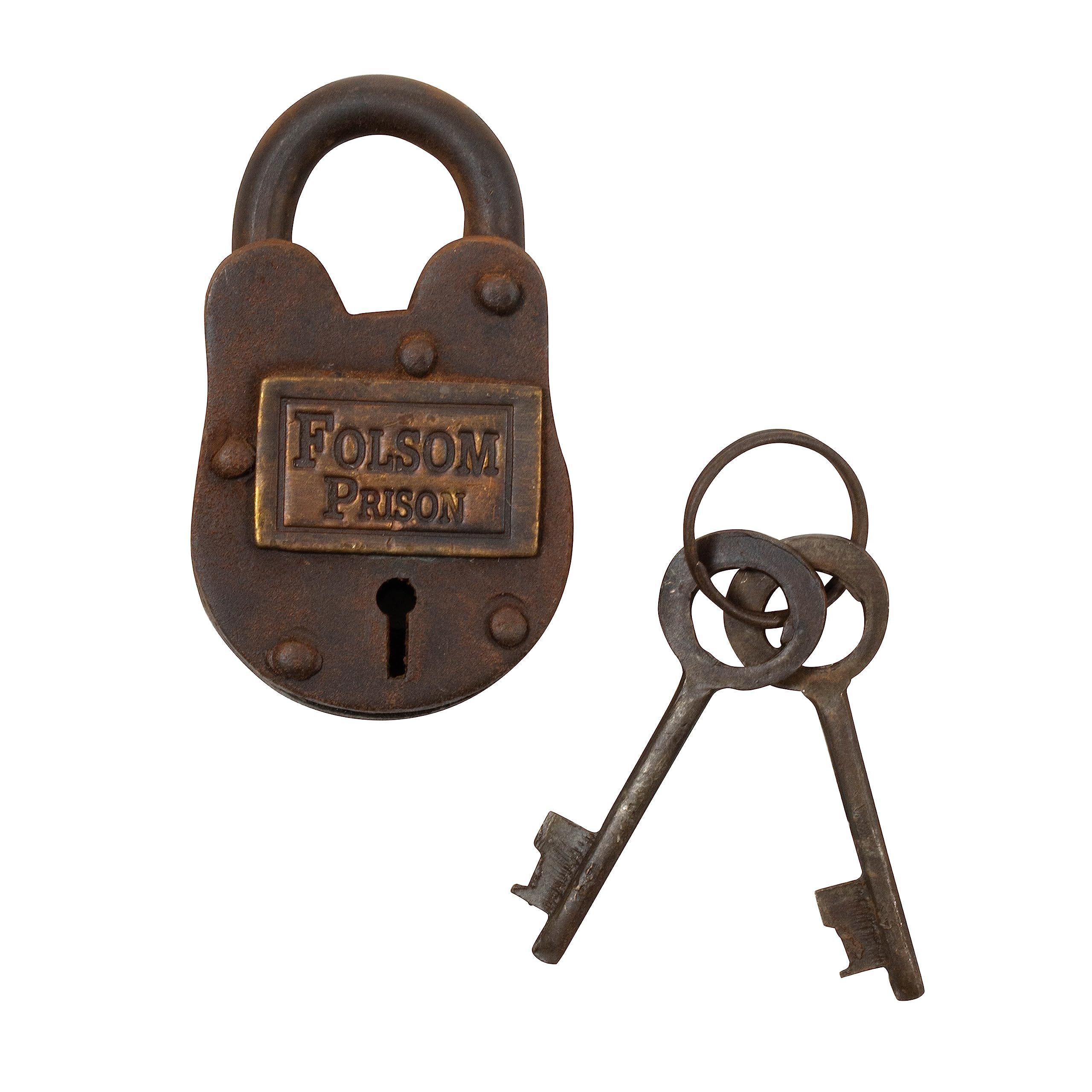 2024 New Arrival Handmade Brass Door Antique Pad lock With 2 Decorative Keys Modern Customization Available at Best Price