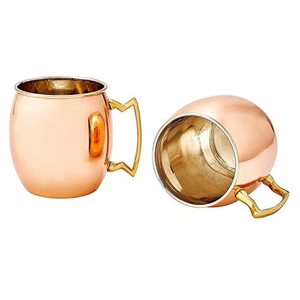 High Quality Coffee Mugs Metal Cup High Quality 100% Hammered Pure Copper Cup Moscow Mule Mug For Drink ware Mugs