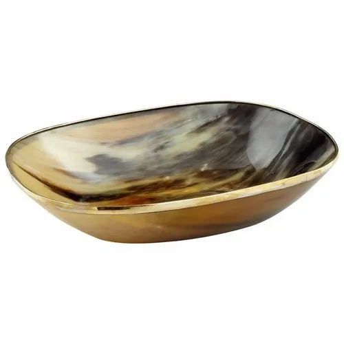 Reusable Handmade Cow Horn Salad Serving Bowl Wholesale Manufacturer Unique Design Hand Finished Buffalo Horn Salad Serving Bowl