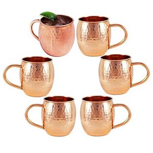 Good Quality Coffee Mugs Metal Cup High Quality 100% Hammered Pure Copper Cup Moscow Mule Mug For Drink ware Mugs