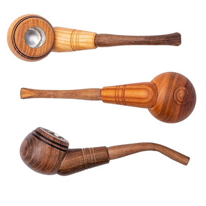 Best Quality Wooden pipe Handcrafted Tobacco Smoking Pipe Cigarettes Cigar Pipes wholesale price from India Customized size