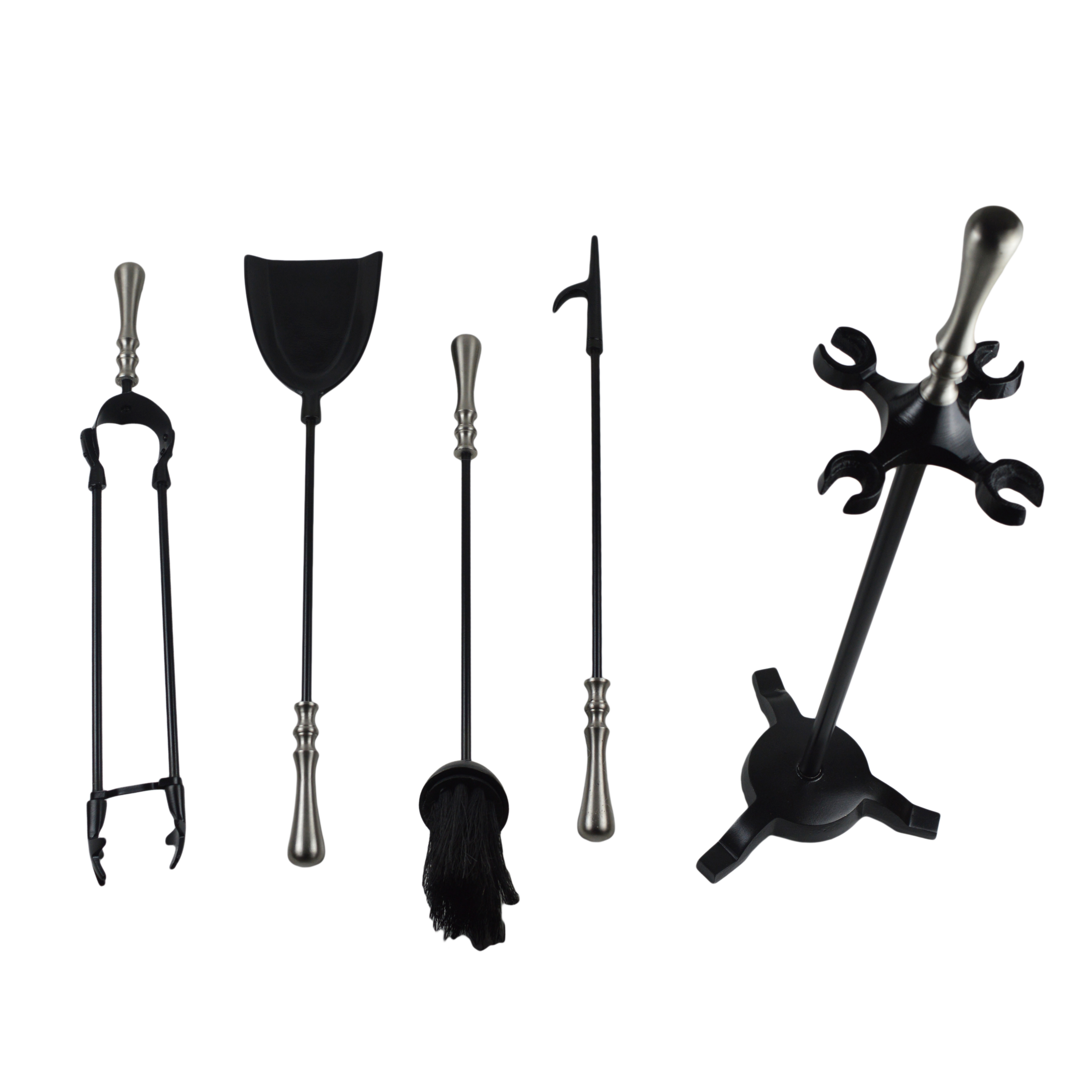 Best Selling Fireplace Tools 5 Pieces Wrought Metal Tool Fire set Fire Place Pit Poker Stove Tools Kit Decoration Accessories