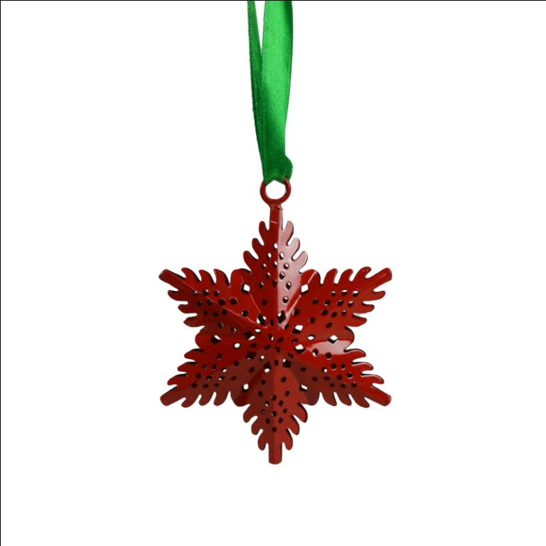 METAL HANGING CHRISTMAS HANGING SNOWFLAKE LASER CUT FESTIVE ARRIVAL ARTICLES FOR CHRISTMAS DECORATION DECORATION SNOWFLAKE