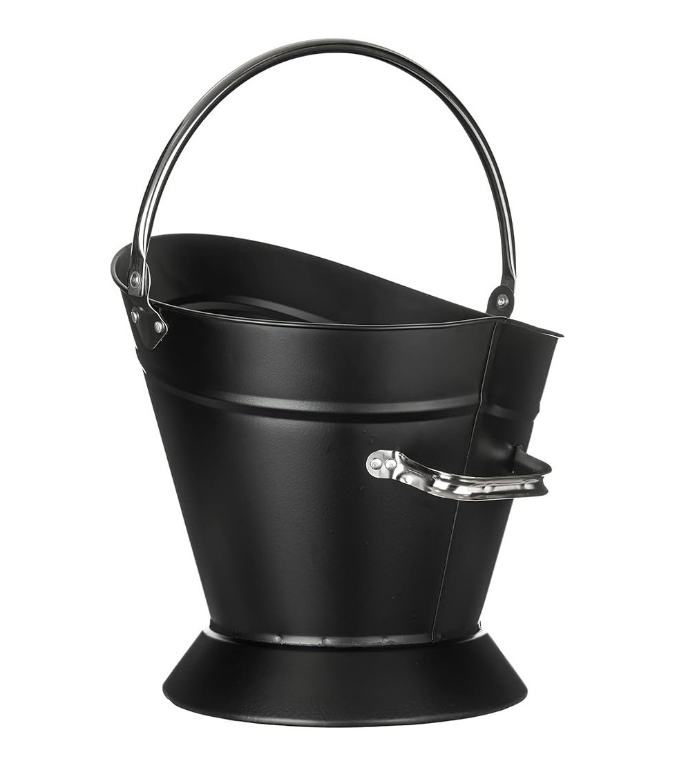 Hot Selling Fireside Coal Bucket Ash Can Fire Pits Pail Pellet Coal Hod Basket Iron Coal Bucket Fireplace Accessories