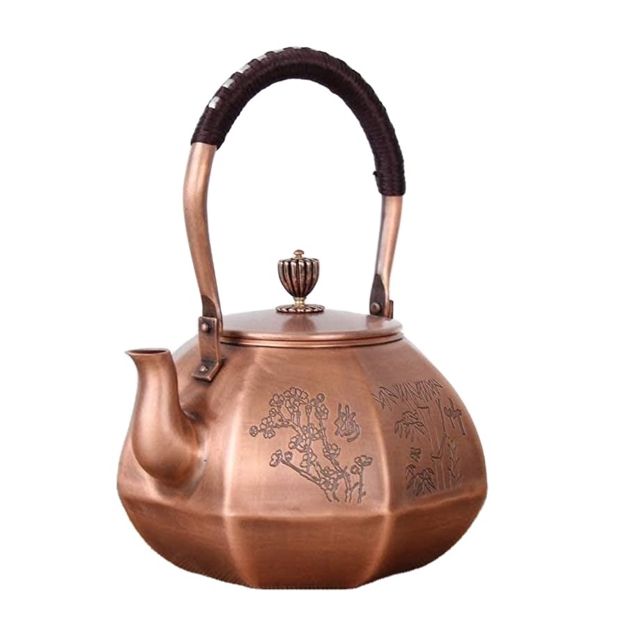 Stylish Copper Metal Tea and Coffee Kettle Multi Storing Usage Good Quality Kettle Manufacture and Supplier by India