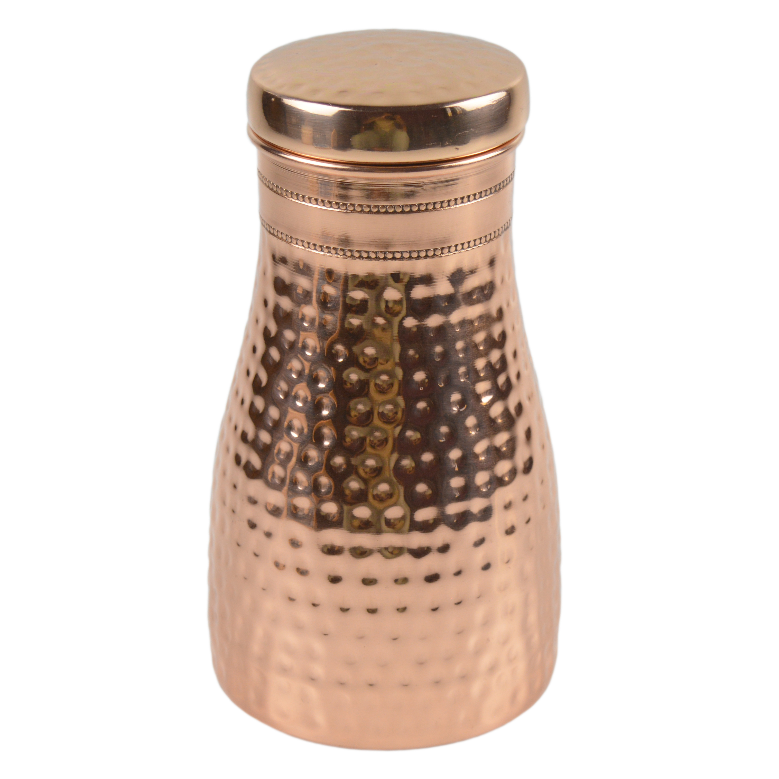 Export Quality Copper Water Jug Benefit Good Health Copper Hammered Sugar pot or Carafe or Bedside Pot at Cheapest Price