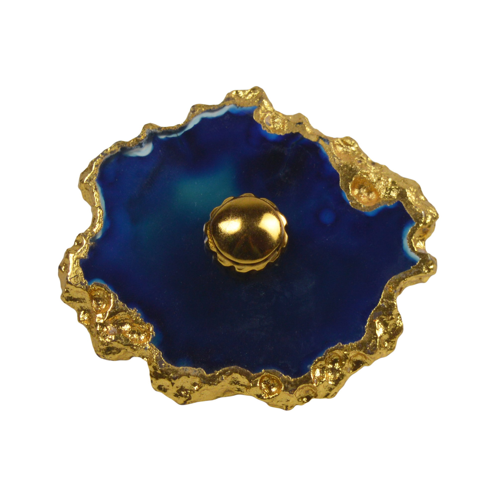 Fresh Royal Antique Door Knobs Plated Finishing Handicraft Drawer Pull For Indoor Furniture Decor Agate Cabinet Knobs