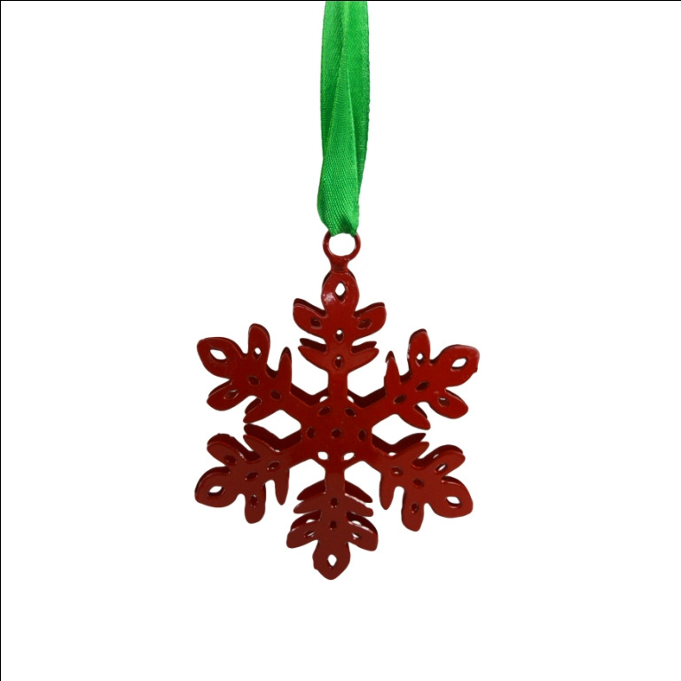 METAL HANGING CHRISTMAS HANGING SNOWFLAKE LASER CUT FESTIVE ARRIVAL ARTICLES FOR CHRISTMAS DECORATION DECORATION SNOWFLAKE