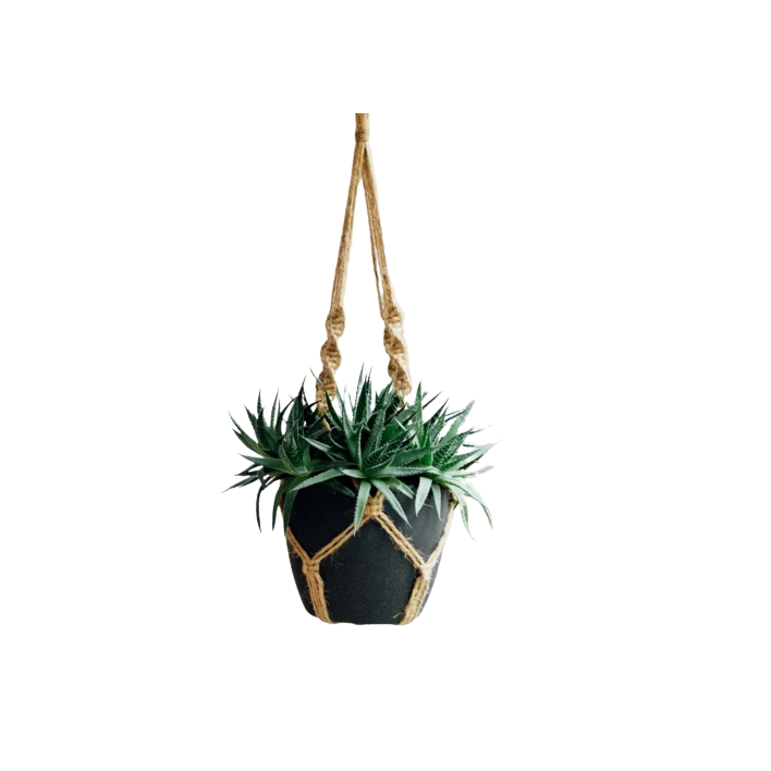 Artificial Plant Hangers Indoor Outdoor Hanging Planter Basket Plant Holders Decorative Macrame Hangers Home Decor