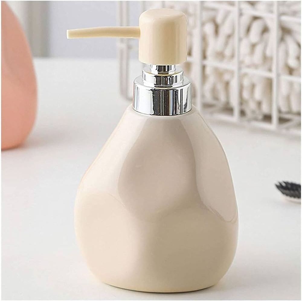 Soap Dispenser with Pump for Bathroom and Kitchen Office Simple Square Ink Art Aesthetic Vintage Fashion Classic Decorative