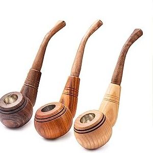 Best Quality Wooden pipe Handcrafted Tobacco Smoking Pipe Cigarettes Cigar Pipes wholesale price from India Customized size