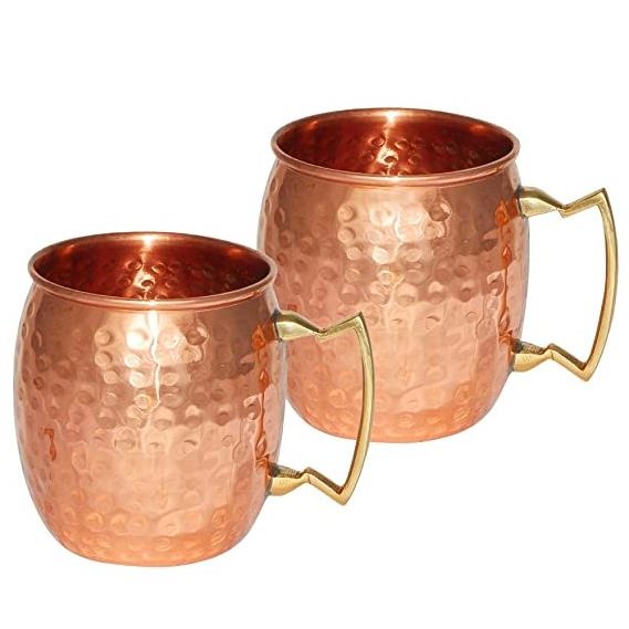 Metal Cup High Quality 100% Hammered Pure Copper Cup Moscow Mule Mug For Drink ware Mugs Bar Accessories Coffee Mugs