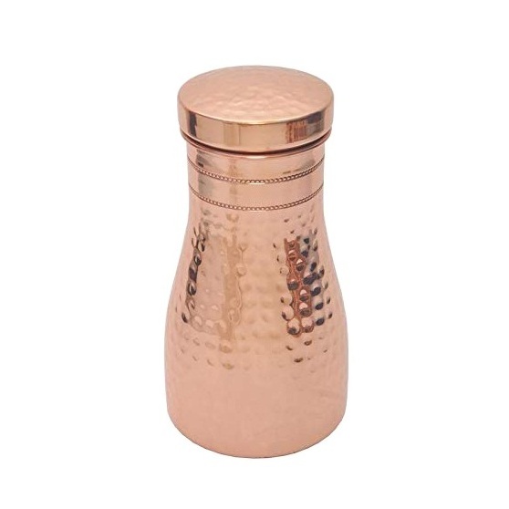 Export Quality Copper Water Jug Benefit Good Health Copper Hammered Sugar pot or Carafe or Bedside Pot at Cheapest Price