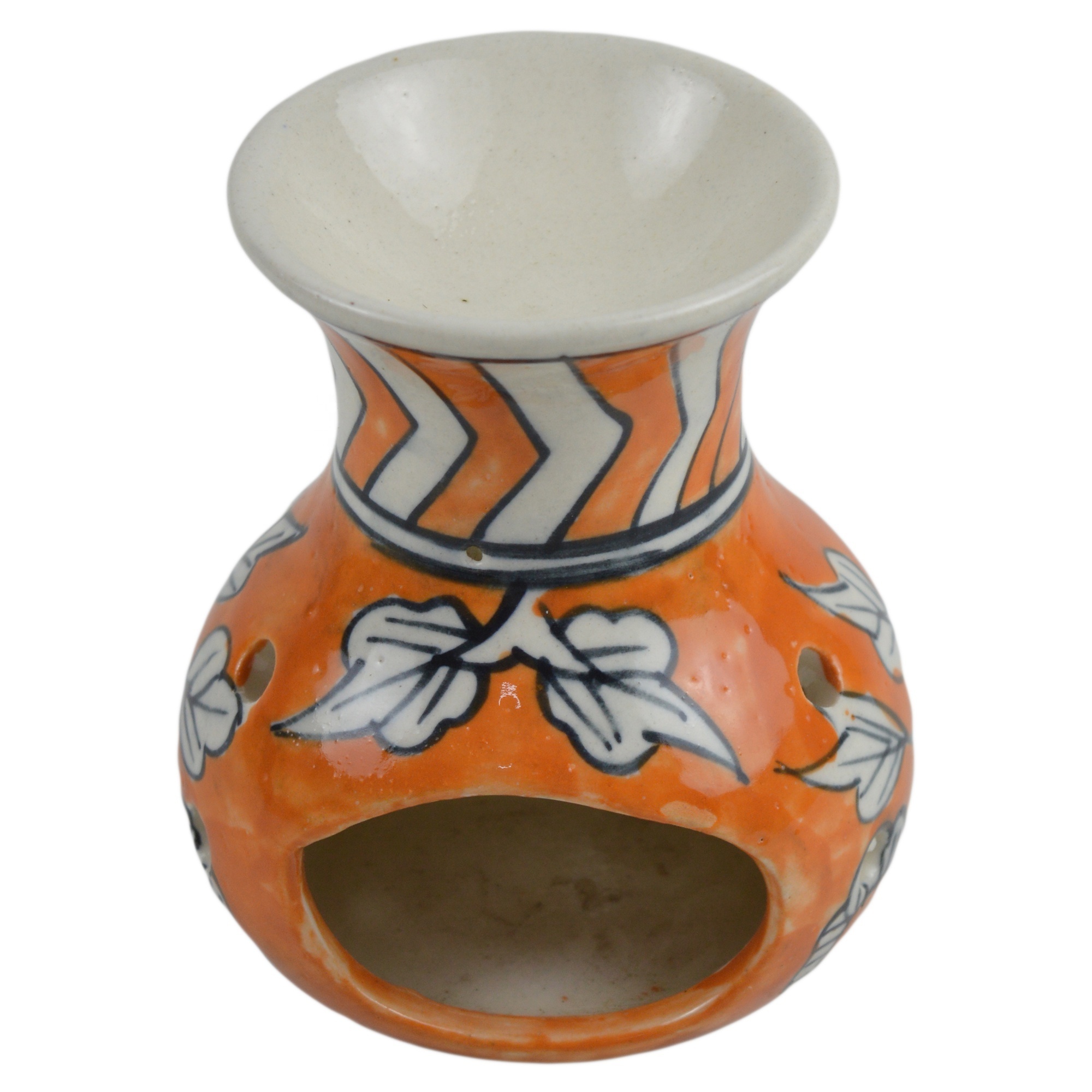 Good Design Oil Burner Ceramic Incense Burner For Home Decor Fragrance With Hand Painted Finishing Incense Holder Holder