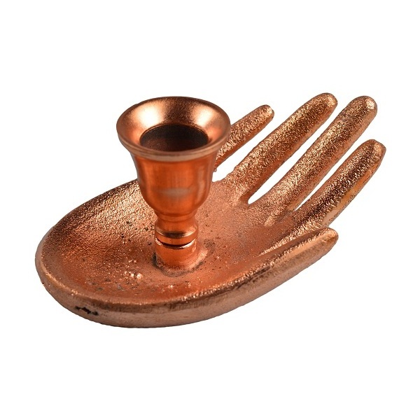 High Quality Copper Painted Candle Holder With Copper Finishing Large Candle Stand For Festive Decoration