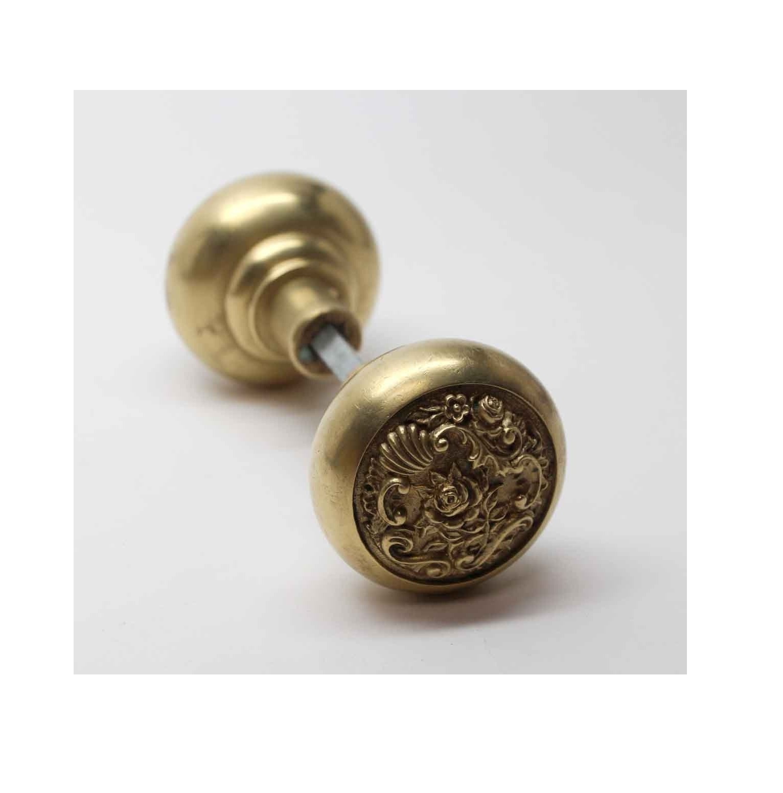 Home Decor Etched Brass Circle Knob - Drawer Pulls Drawer Knobs Gold Brushed Finish Cabinet Knobs and Pulls Solid Brass Metal