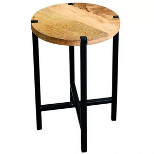 Trendsetting Interior Decoration Round Table Wooden Top With Metal Legs Table Side Table Customized Size Bulk Quantity