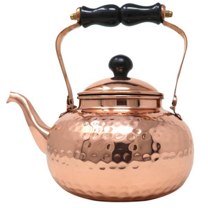 Elegant design factory sale Thick Natural Turkish Copper Tea Pot Kettle Teapot High Quality At Discounted Prices