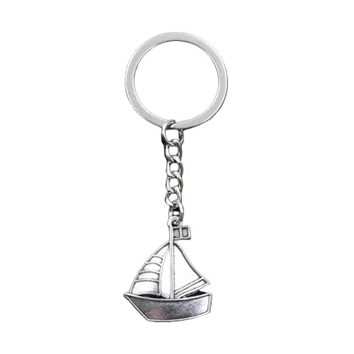 Best Selling Wholesale Customized Logo Metal Nautical Key Ring Custom Crown Keychain Branded Souvenirs Gift