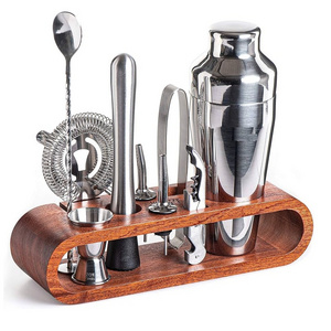 Trendy Style Cocktail Shaker Bar Tools Set Metal Stainless Steel Bartender Kit with All Bar Accessories Cocktail set