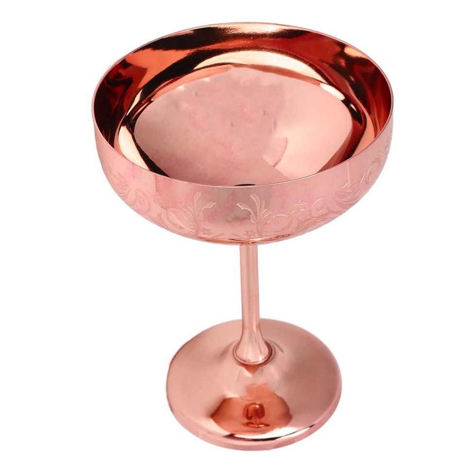 Wine Metal Glass Gold Plated Wine Goblet Trending Design On It Top Class Quality Attractive Designed Available At Cheapest Price