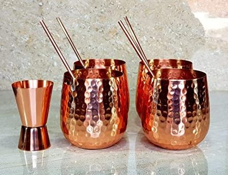 100% Hammered Pure Copper Cup Moscow Mule Mug For Drink ware Mugs Coffee Mugs Metal Cup Customized Design Available