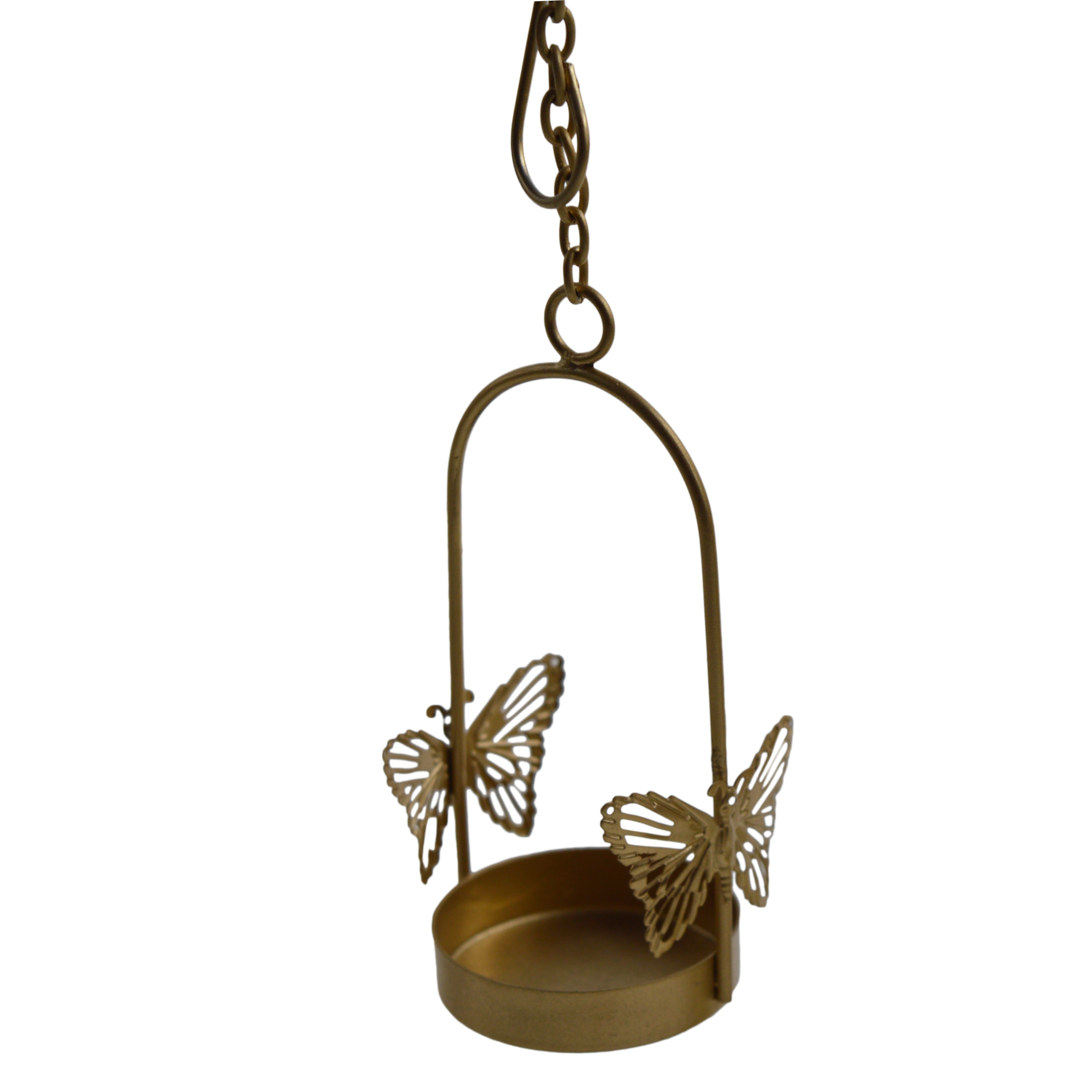 Metal Hanging Butterfly Design Tealight Candle Holder For Home Wall Decor Wedding Decor And Restaurant Decor Candle Holder