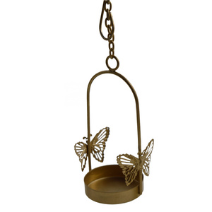 Metal Hanging Butterfly Design Tealight Candle Holder For Home Wall Decor Wedding Decor And Restaurant Decor Candle Holder