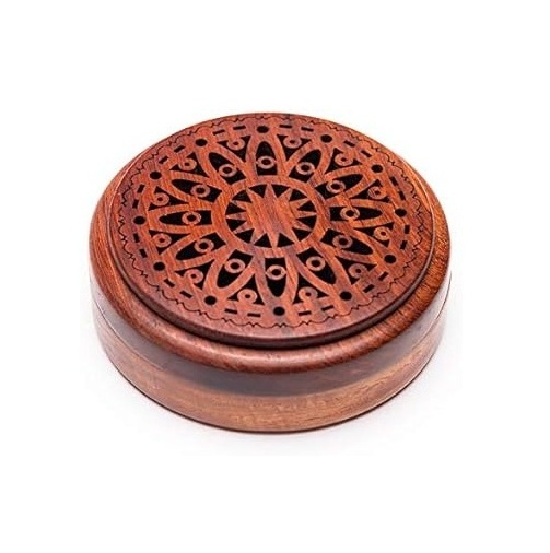 Eco friendly bakhoor burner wood Bamboo Wooden Incense Sticks holder box Incense Burner Available at Discounted Price