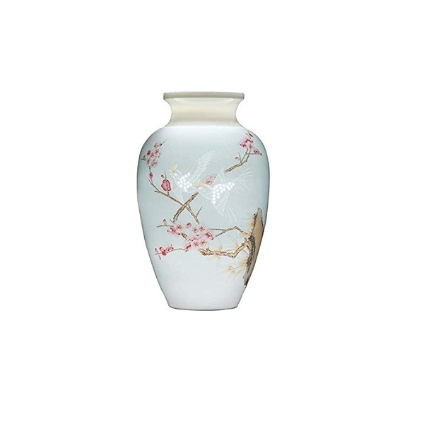 Creative handmade marble decorative flower vases in Indian painting themes simple and classy look available at discounted price