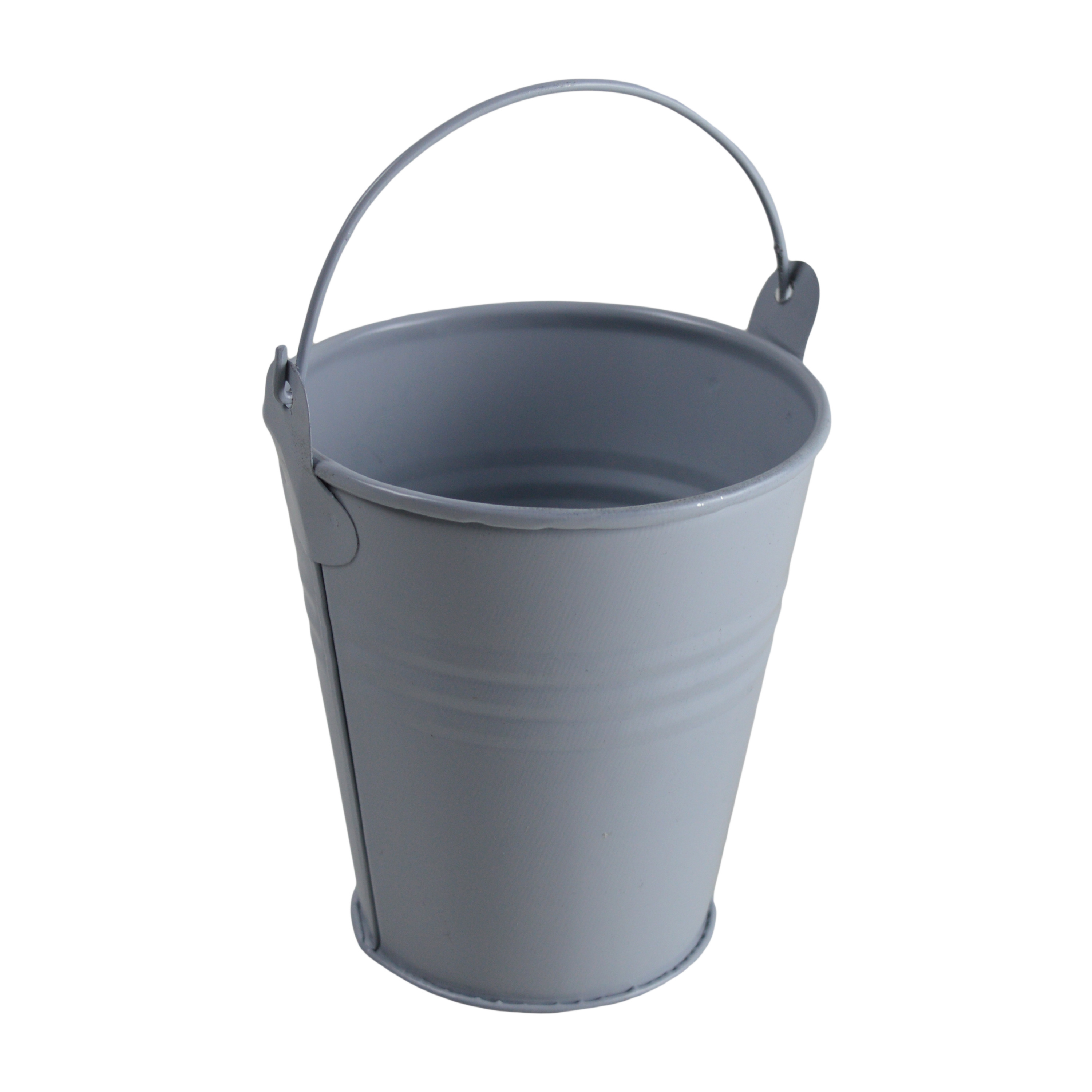 Superior Quality Iron Metal Design Bucket Galvanized Finishing Design Bucket With Wooden Material Bucket Handle Design